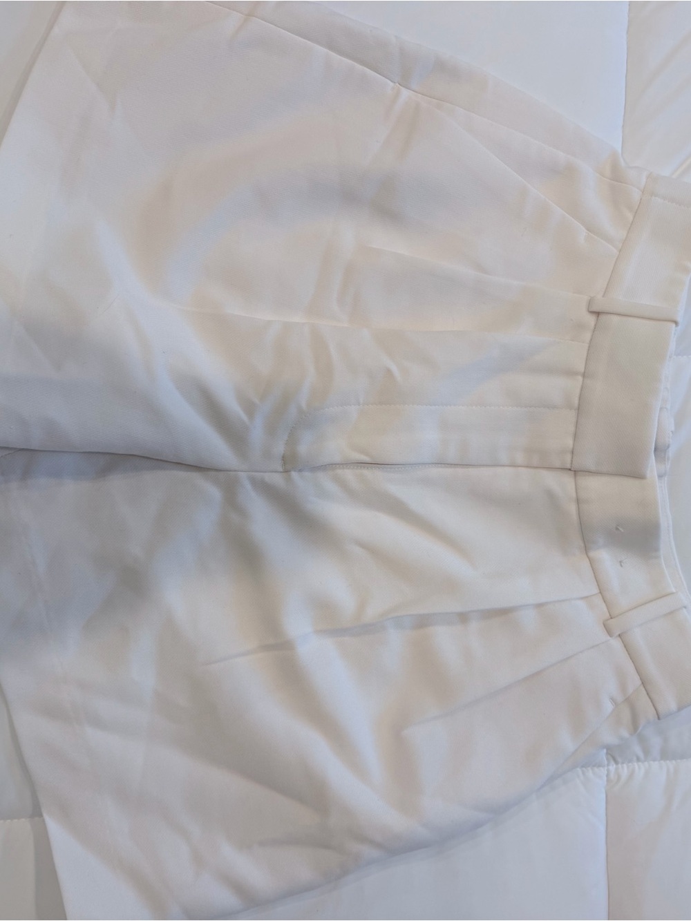 Abercrombie & Fitch White High-Rise Bermuda Shorts